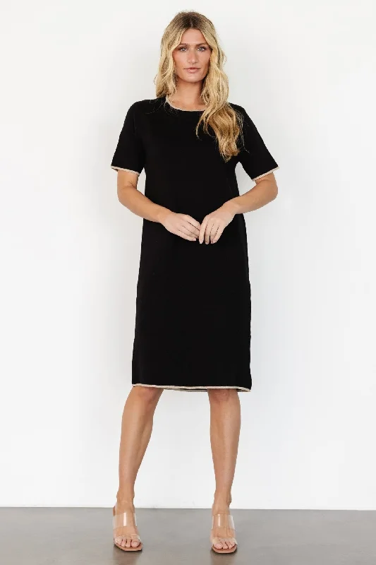 Emelia Shift Dress | Black