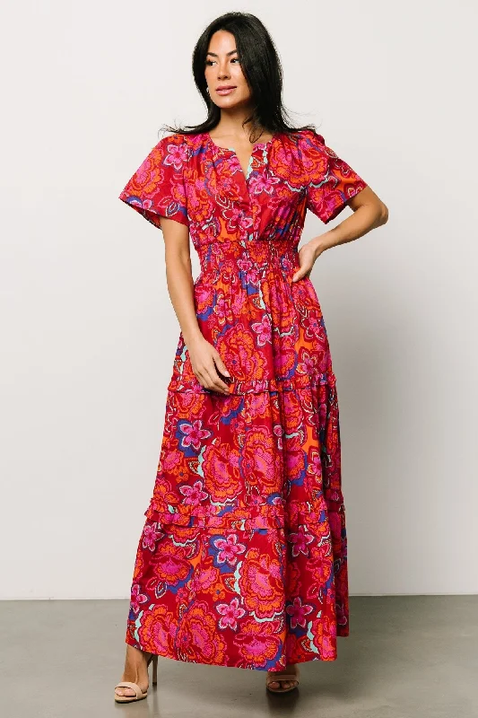 Palmer Tiered Maxi Dress | Multi Floral