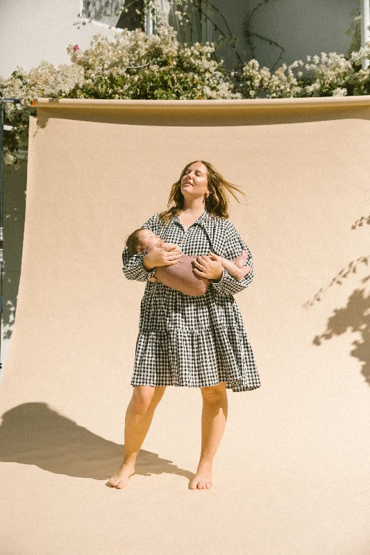 Avalon Smock Dress | Black Gingham