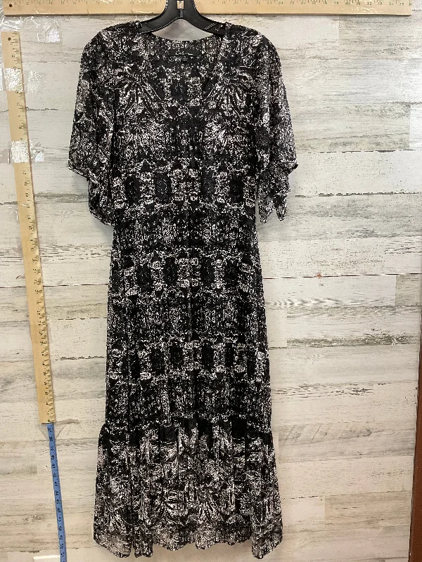 Black & White Dress Casual Maxi Calessa, Size S