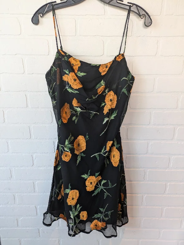 Black & Yellow Dress Party Short Astr The Label, Size L