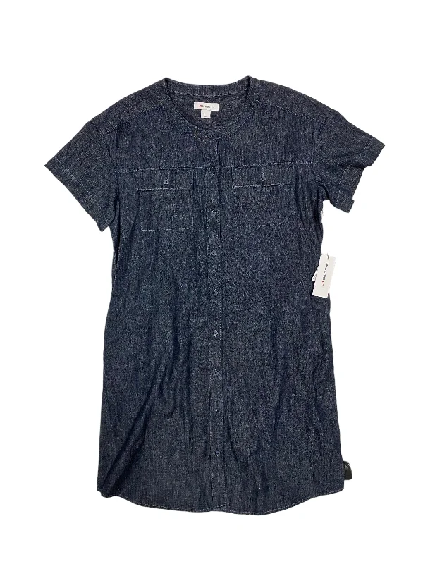 Blue Denim Dress Casual Midi Liz Claiborne, Size L