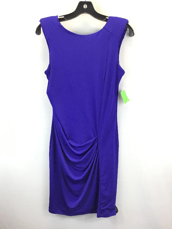 Blue Dress Casual Midi Allen B, Size Xs