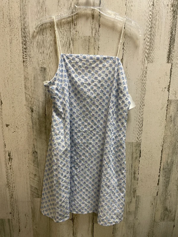 Blue Dress Casual Short Francesca's, Size Xl