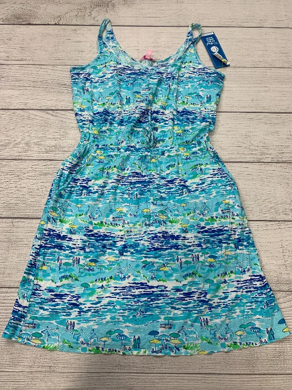 Blue Dress Casual Short Lilly Pulitzer, Size L