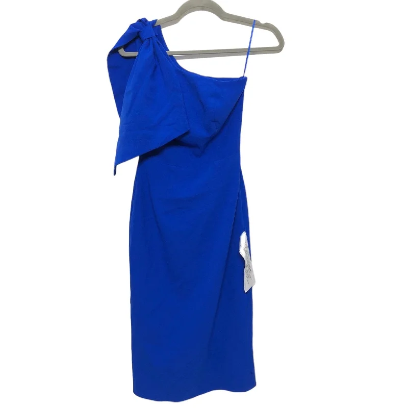 Blue Dress Party Midi Dress The Population, Size Xs