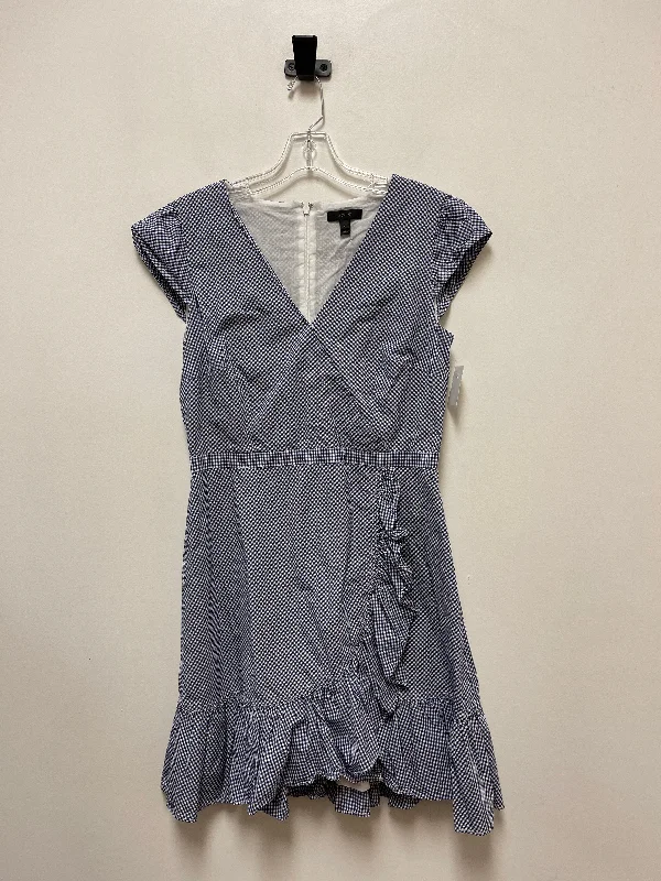 Blue & White Dress Casual Short J. Crew, Size M