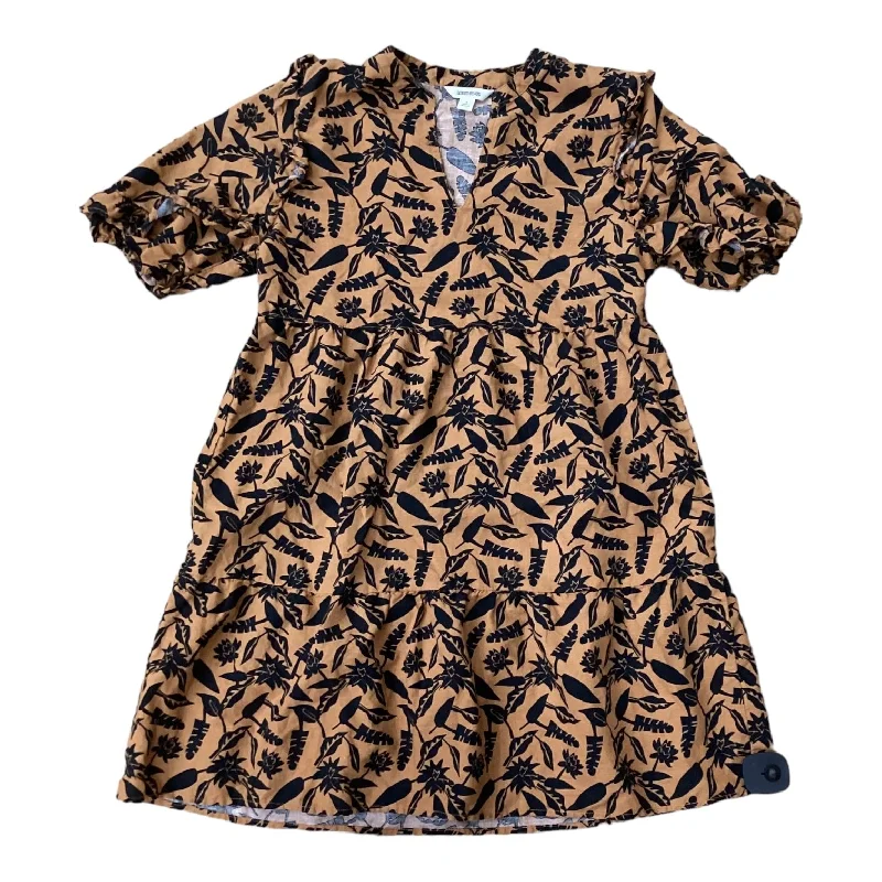 Brown Dress Casual Short Clothes Mentor, Size S