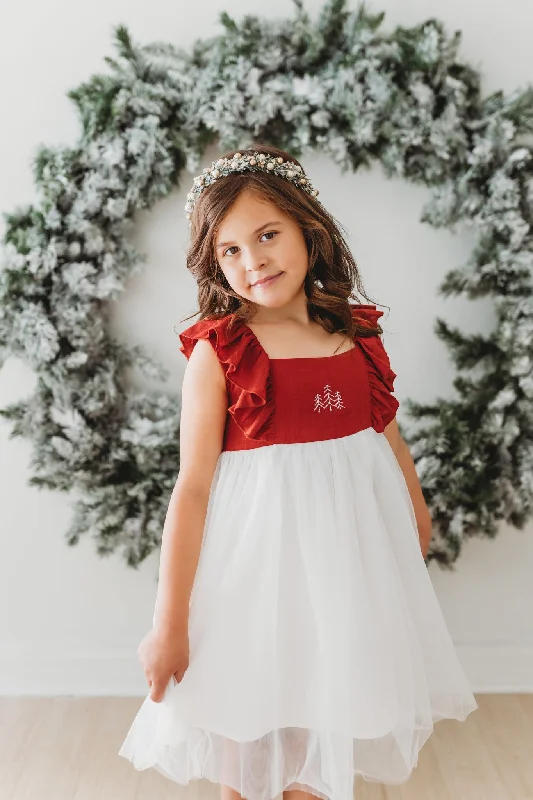 Clara Christmas Dress (red) PREORDER