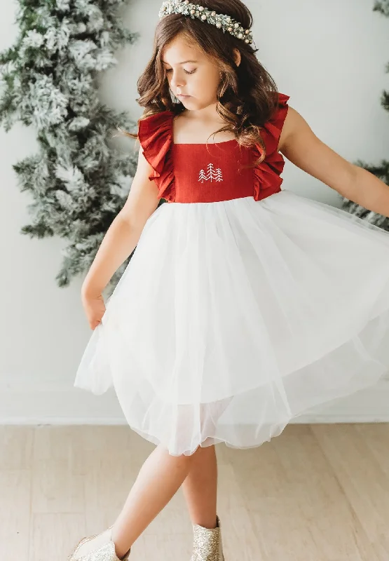 Clara Christmas Dress (red) PREORDER