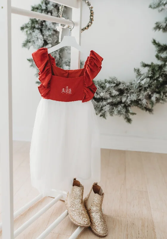 Clara Christmas Dress (red) PREORDER