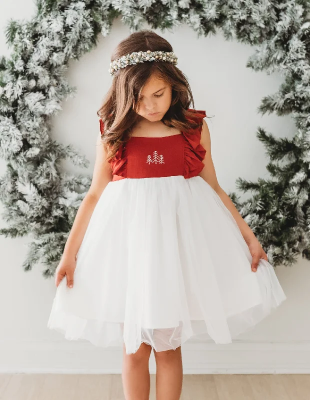 Clara Christmas Dress (red) PREORDER