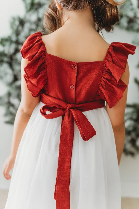 Clara Christmas Dress (red) PREORDER