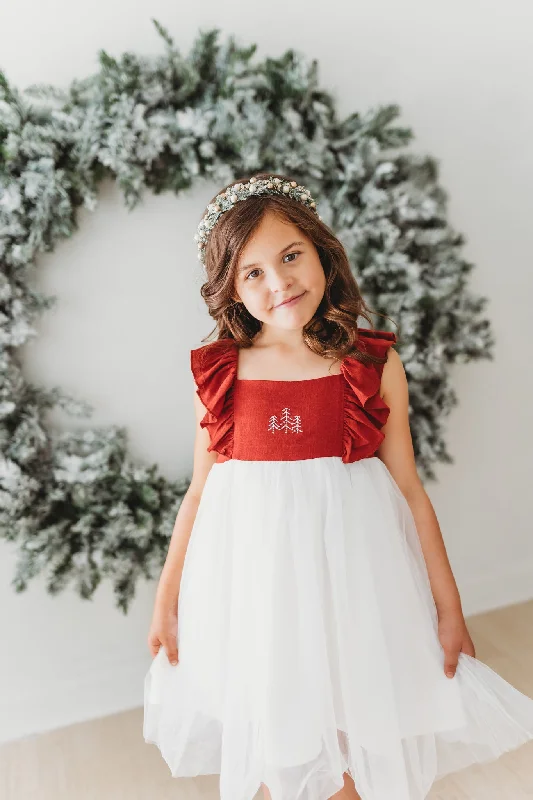 Clara Christmas Dress (red) PREORDER