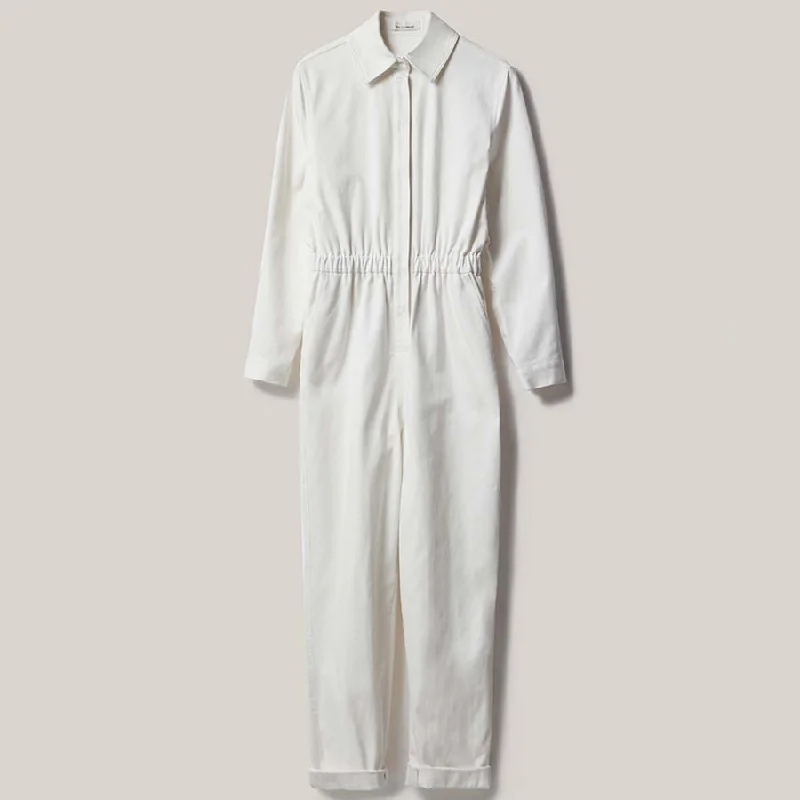 COTTON JUMPSUIT ""ELLIS"" IN WHITE