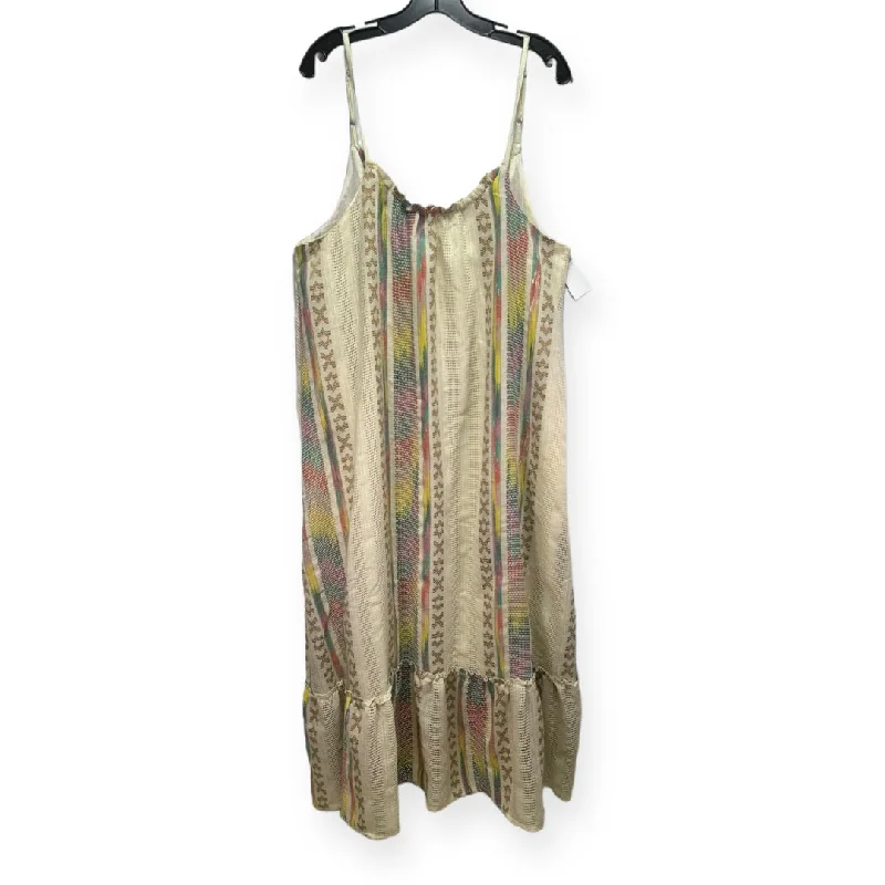 Leighton Maxi Dress En Creme, Size L