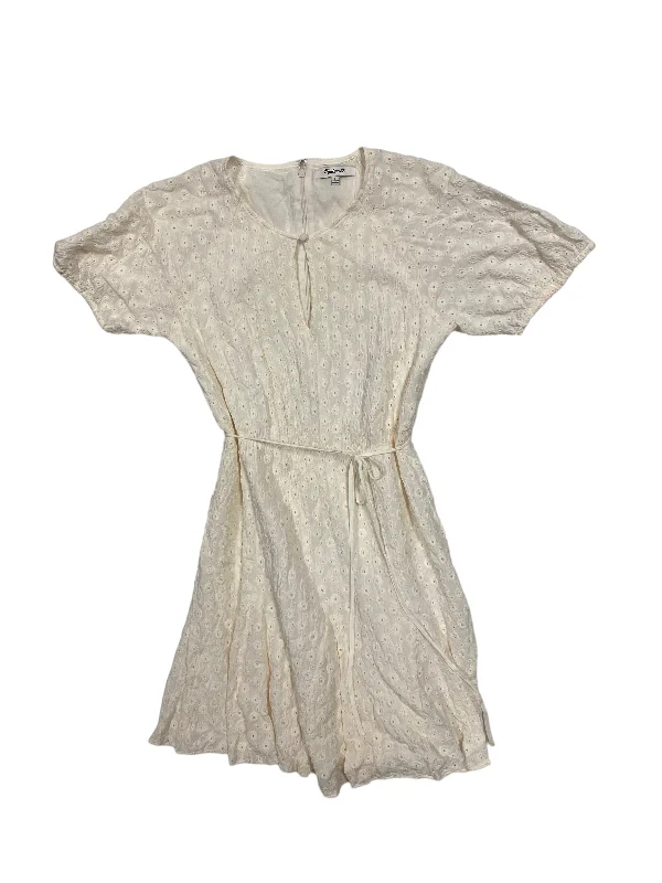 Cream Dress Casual Short Madewell, Size 0