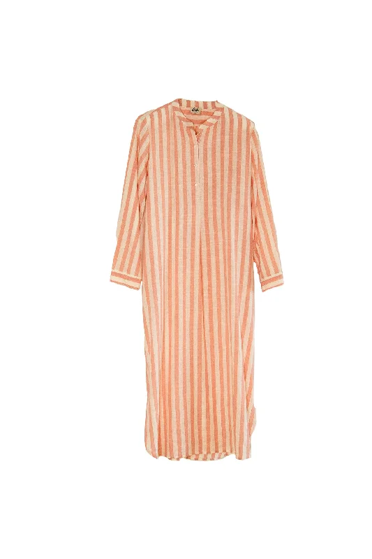 STRIPED COTTON/LINEN CAFTAN ""BENNY 10502""