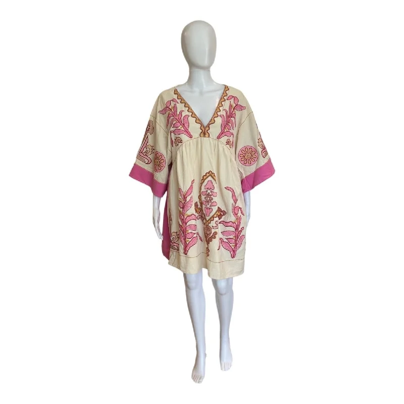 Emmy Embroidered Short Caftan