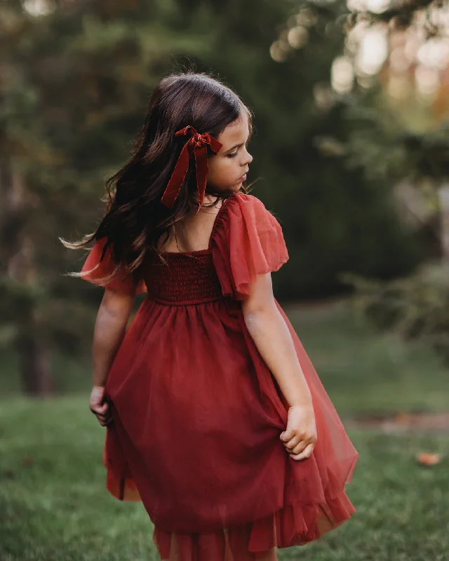 Fawn Tulle Dress (red)