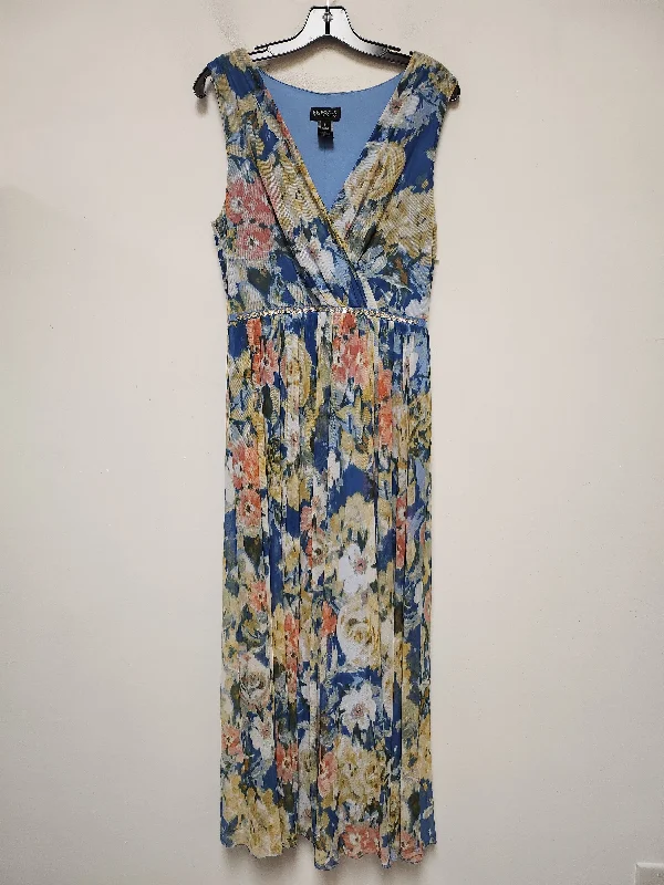 Floral Print Dress Casual Maxi En Focus, Size Xl