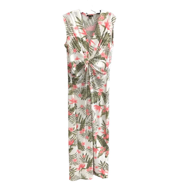 Floral Print Dress Casual Maxi Iman Hsn, Size M