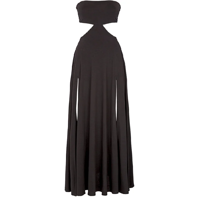 BLACK MAXI BANDEAU DRESS ""GLORIA""