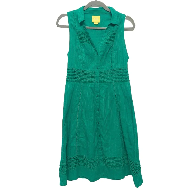 Green Dress Casual Midi Maeve, Size 6