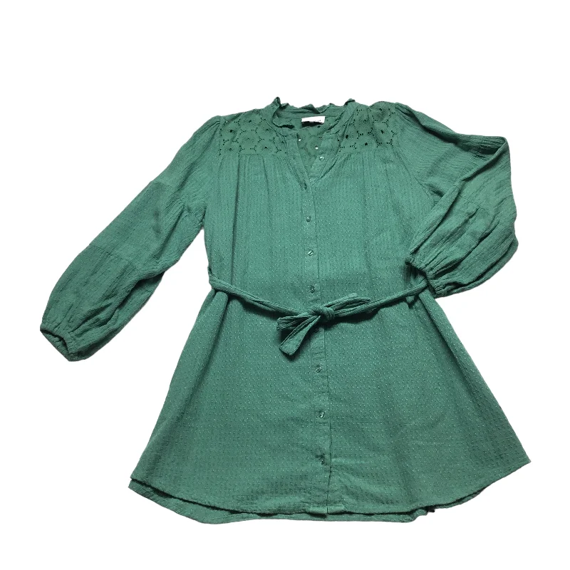 Green Dress Casual Short Cmc, Size M