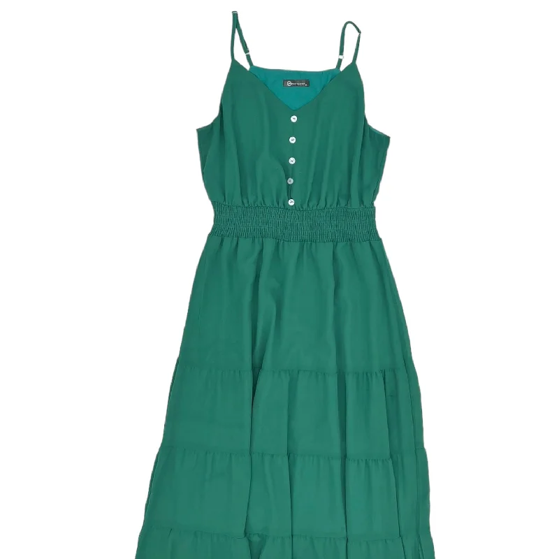 GREEN DRESS PARTY LONG by CLOTHES MENTOR Size:M