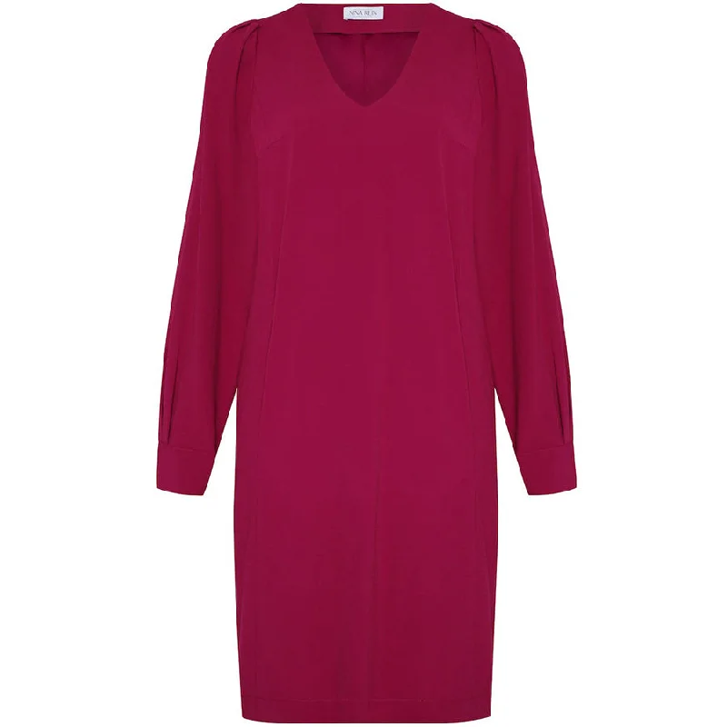 LOOSE LYOCELL DRESS ""ALICIA"" IN MAGENTA