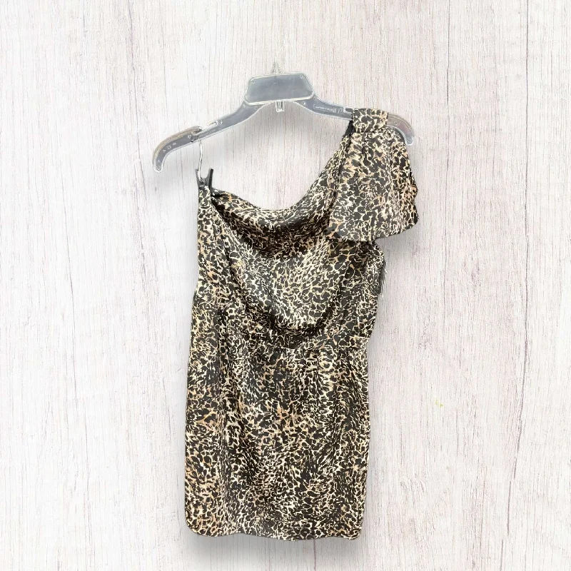 Leopard Print Dress Casual Short Avec Les Filles, Size S