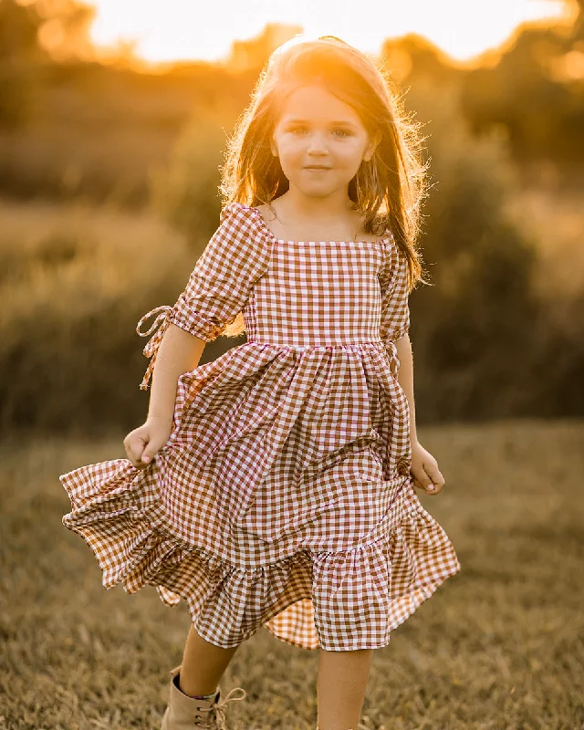 Maisy Dress (mocha brick)