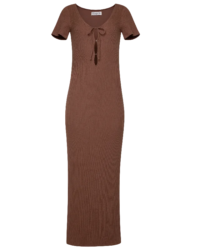 Mila Maxi Dress | Chocolate