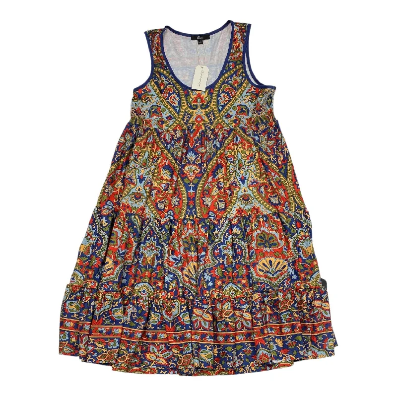 Multi-colored Dress Casual Midi SHALL WE, Size M