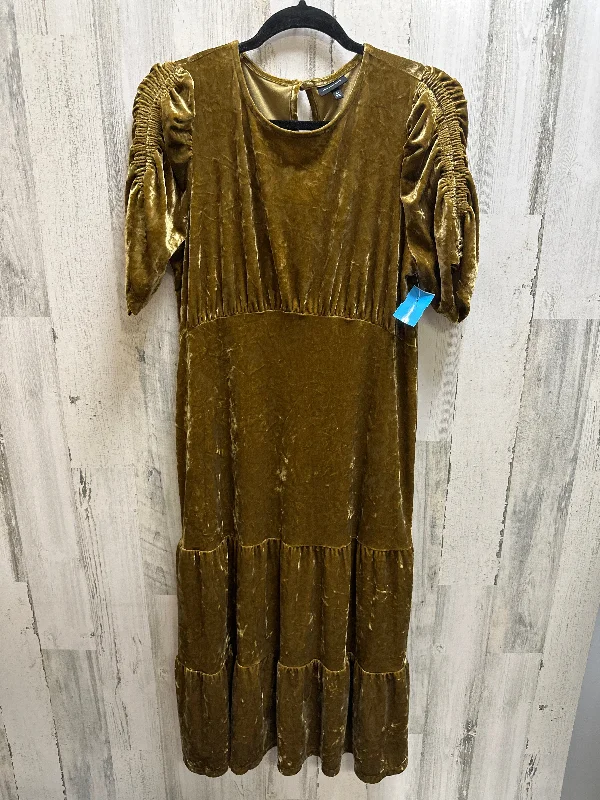 Mustard Dress Casual Maxi Who What Wear, Size M