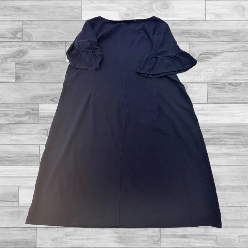 Navy Dress Casual Midi J. Crew, Size L