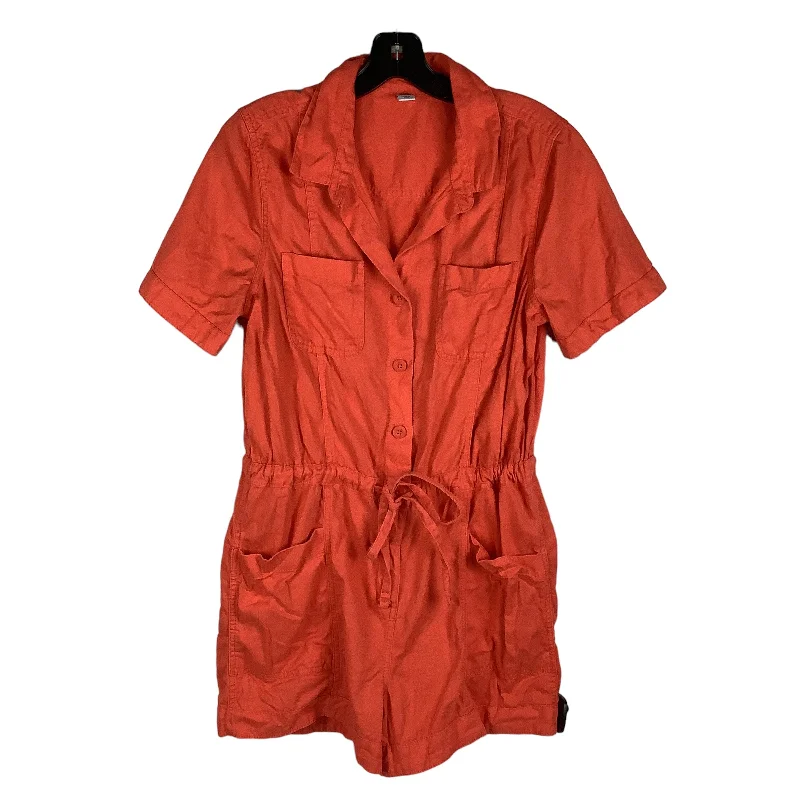 Orange Romper Old Navy, Size S