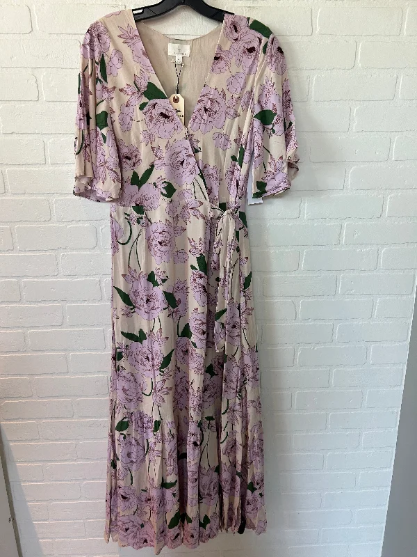 Pink & Tan Dress Casual Maxi LOST & WANDERER, Size M