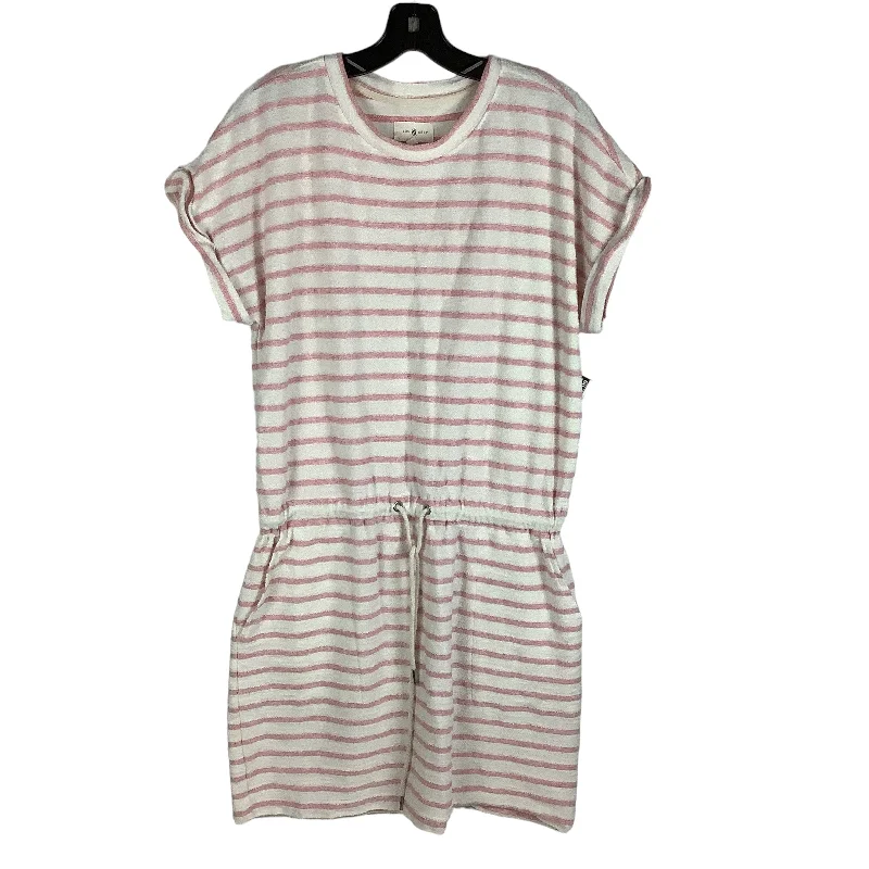 Pink & White Dress Casual Short Lou And Grey, Size M