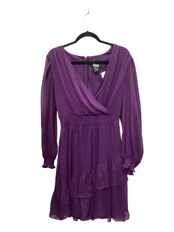 Purple Dress Party Short Dkny, Size L