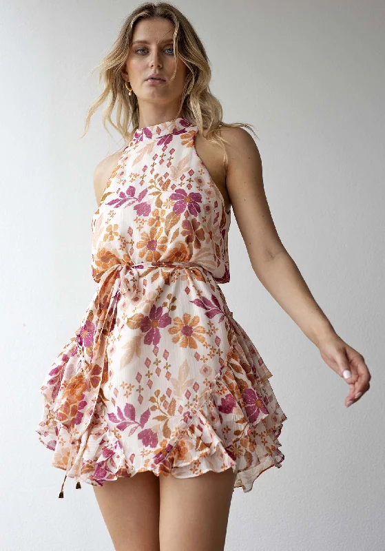 Sunshine Batik Sleeveless Mini Dress