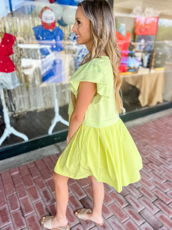 Sweet Lime Twofer Mini Dress