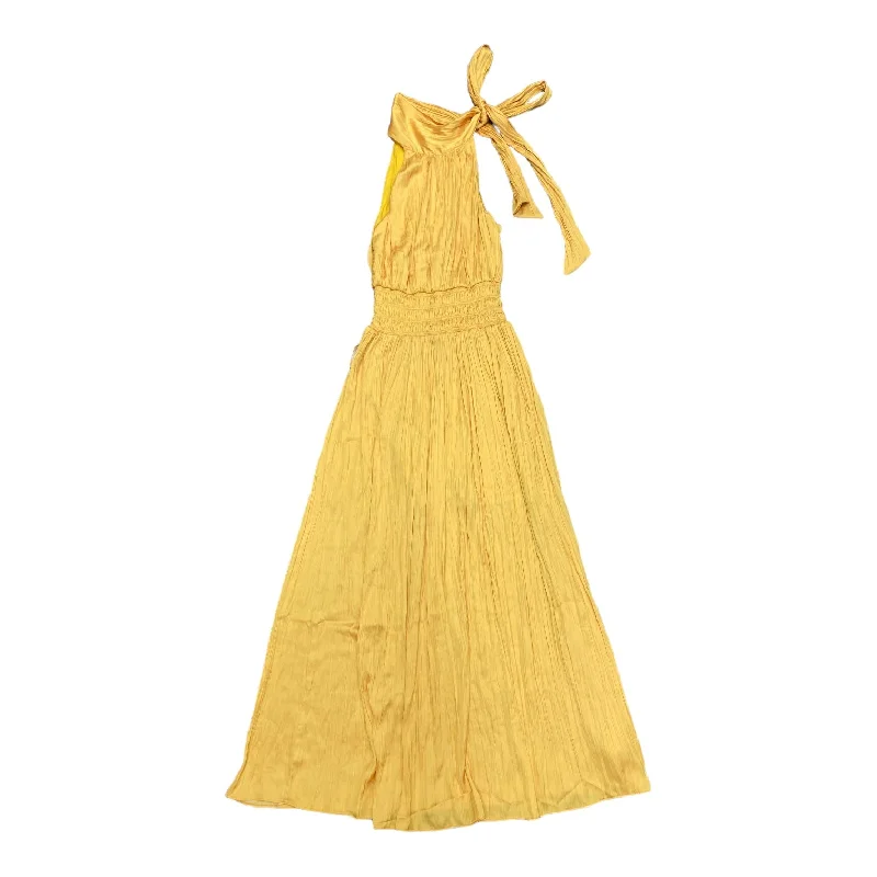 Yellow Dress Party Long Bcbgmaxazria, Size Xs