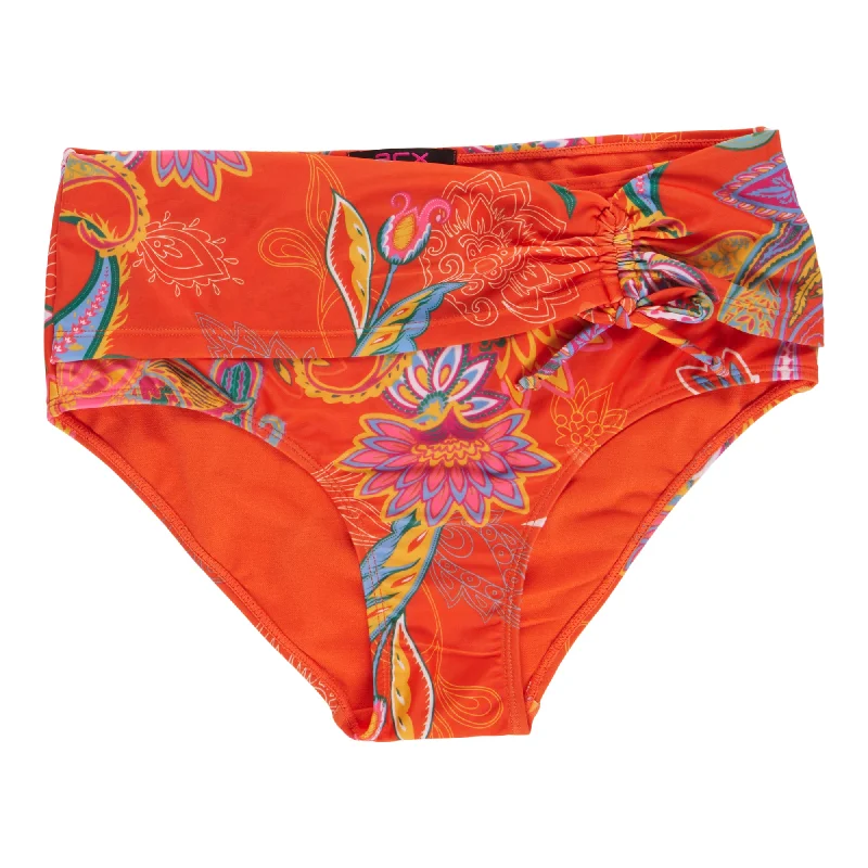 ACX Active Women's Paisley High-Waisted Bikini Bottoms