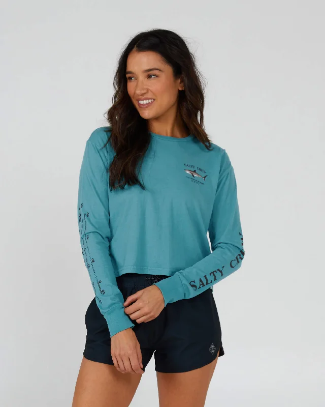 Bruce Long Sleeve Crop - Sea Green