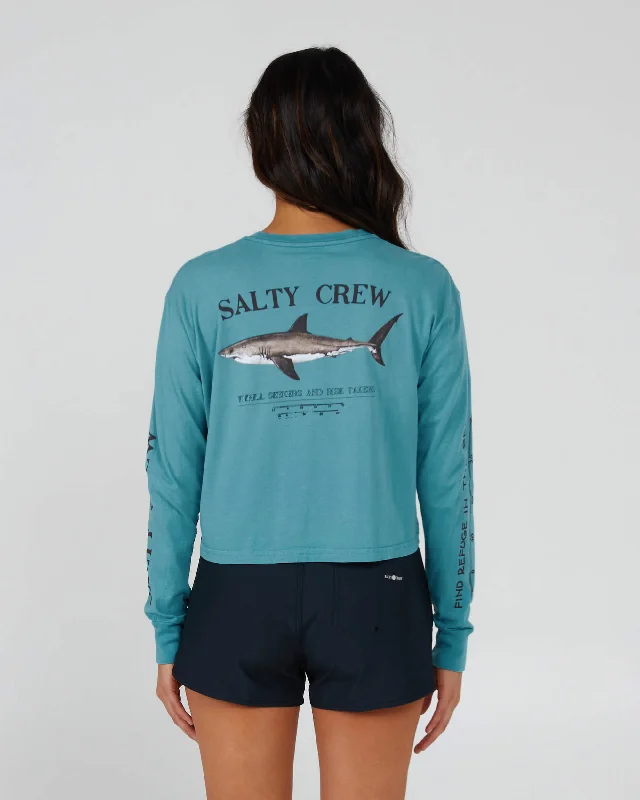 Bruce Long Sleeve Crop - Sea Green