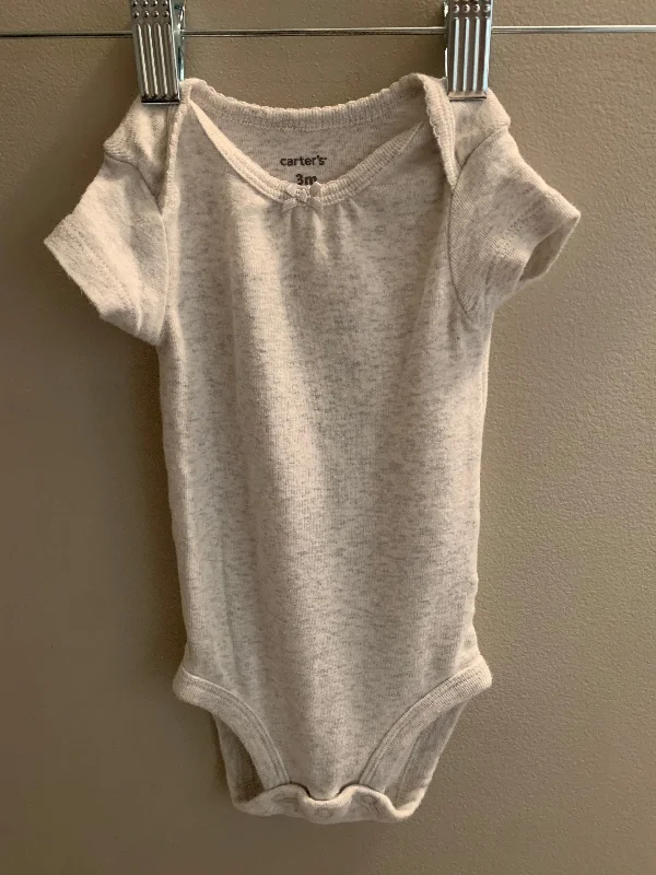 Carter’s Heather Grey Baby Onesie Sz 3 months