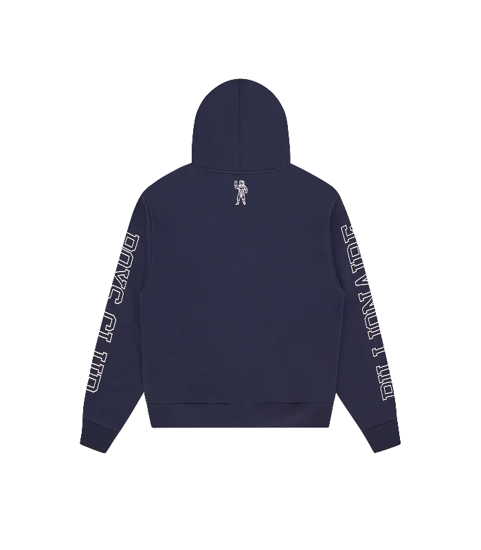 COLLEGE POPOVER BUTTON HOOD - NAVY