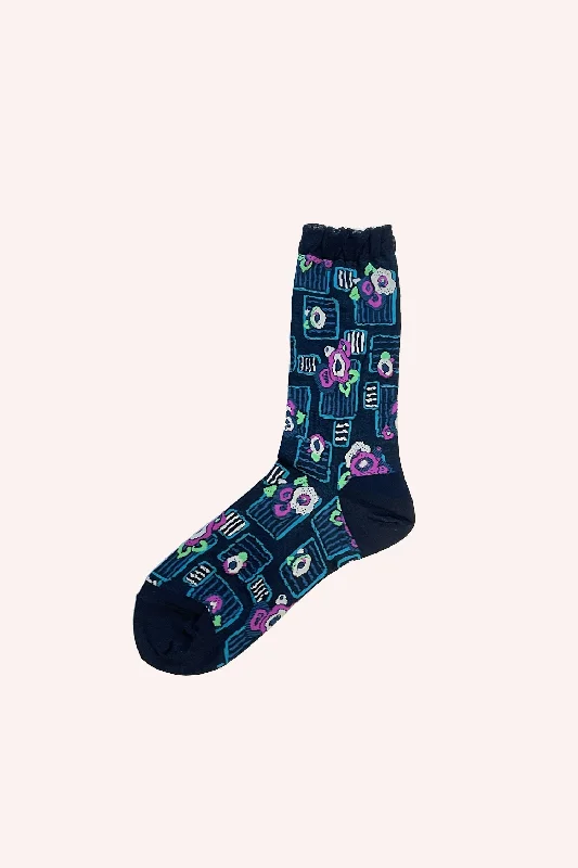 Deco Floral Patch Socks